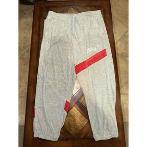 CHICAGO BULLS VINTAGE 90'S OFFICIAL NBA SWEATPANTS GREY RED SOFT RARE 2XL‎